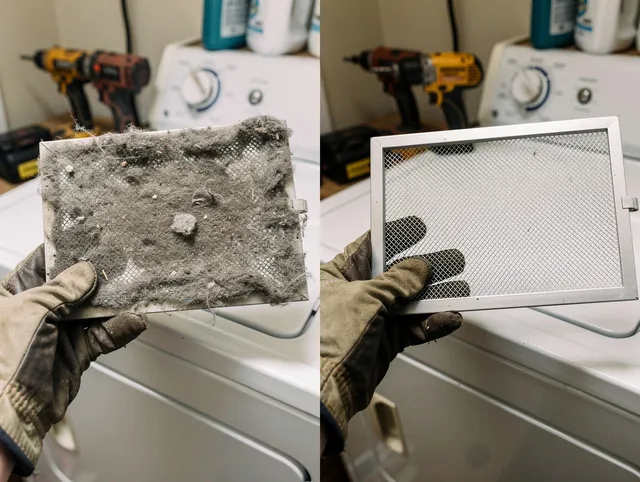 Professional lint trap cleaning by The Villages Dryer Vent Cleaning in The Villages