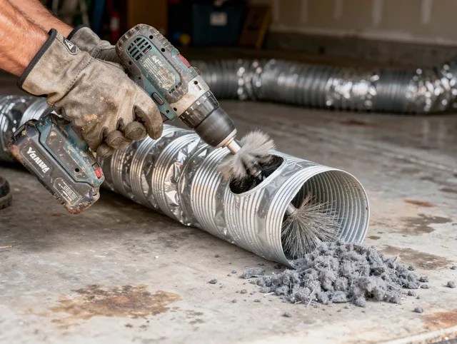 Professional duct cleaning by The Villages Dryer Vent Cleaning in The Villages