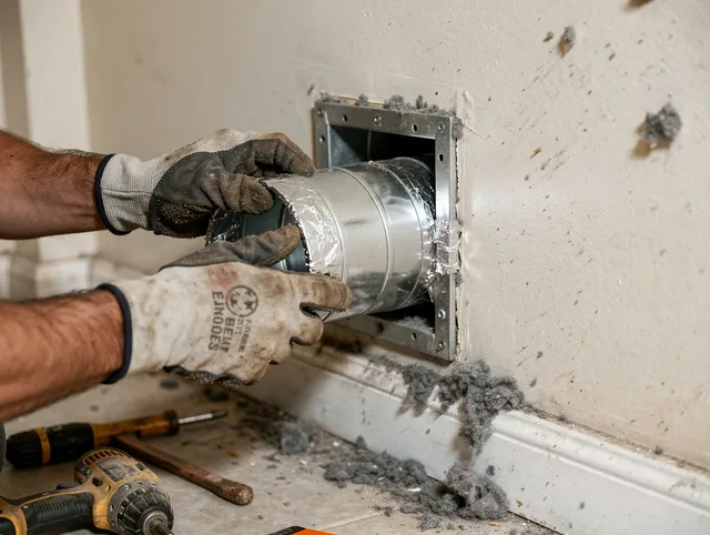 Professional dryer vent repair and installation by The Villages Dryer Vent Cleaning in The Villages